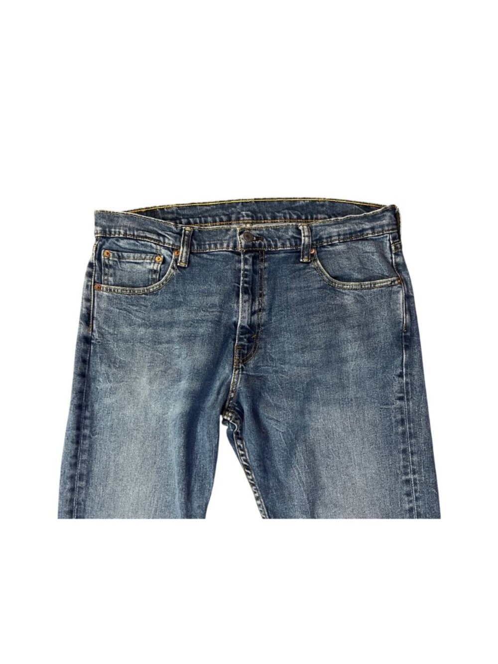 Levis 527 Slim Bootcut Jeans Mens 38x30 Used Blue Stretch Denim - Picture 5 of 16